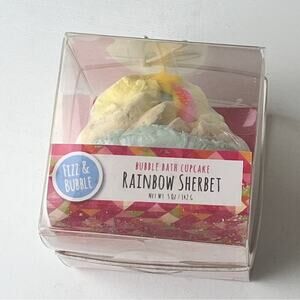 Bath Fizzy Rainbow Bubble Sherbet Cupcake Bath Time Accessories New in Box